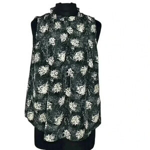 Joie Abstract Floral Sleeveless Multicolor Blouse Size M